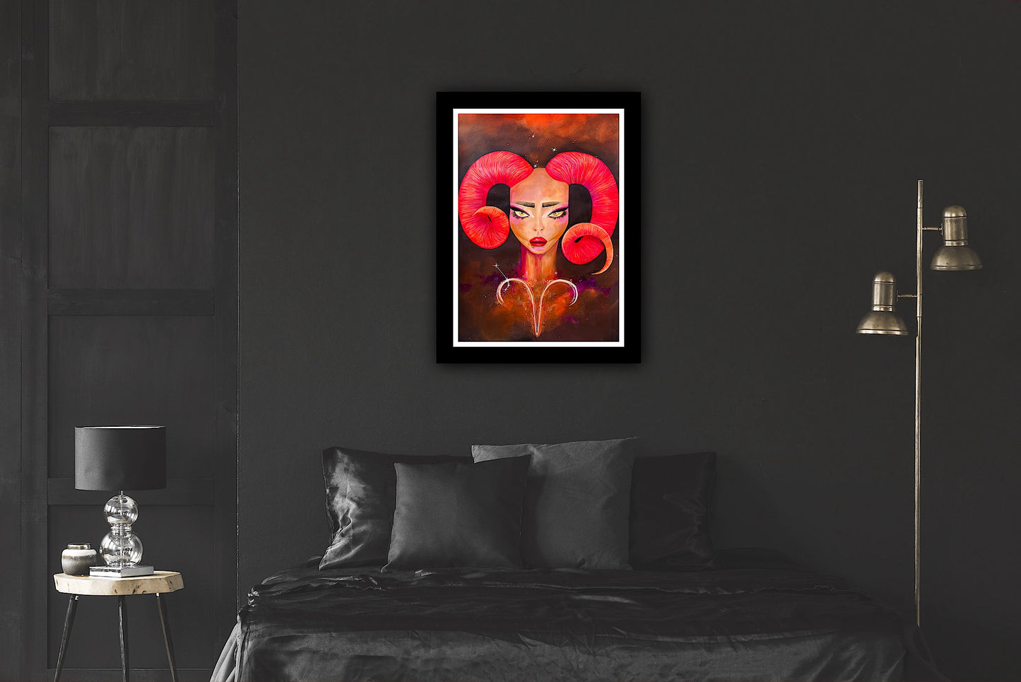 Print artistic Zodia Berbec – decor astrologic modern, arta premium pentru colectii personale.