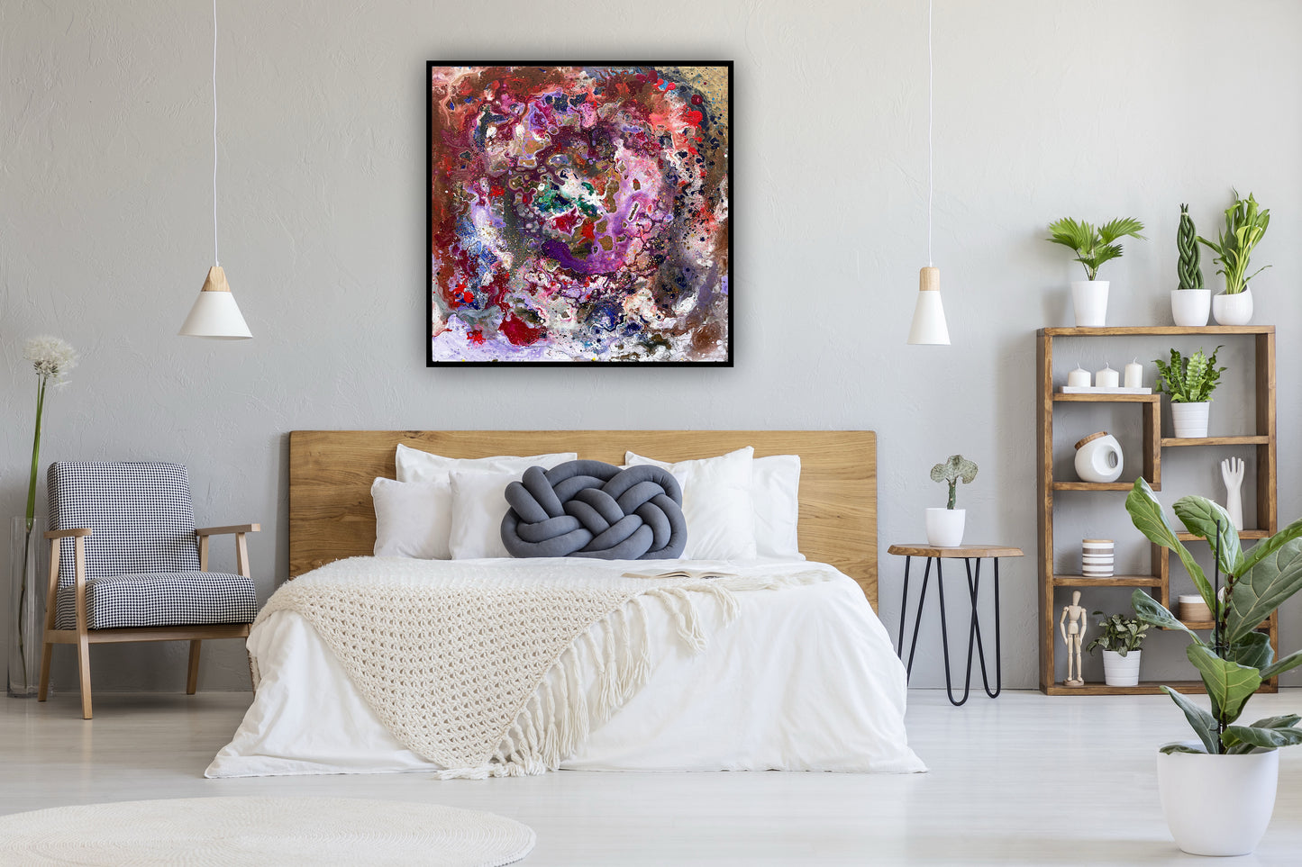 print artistic premium Lumea in detalii mici pentru living elegant