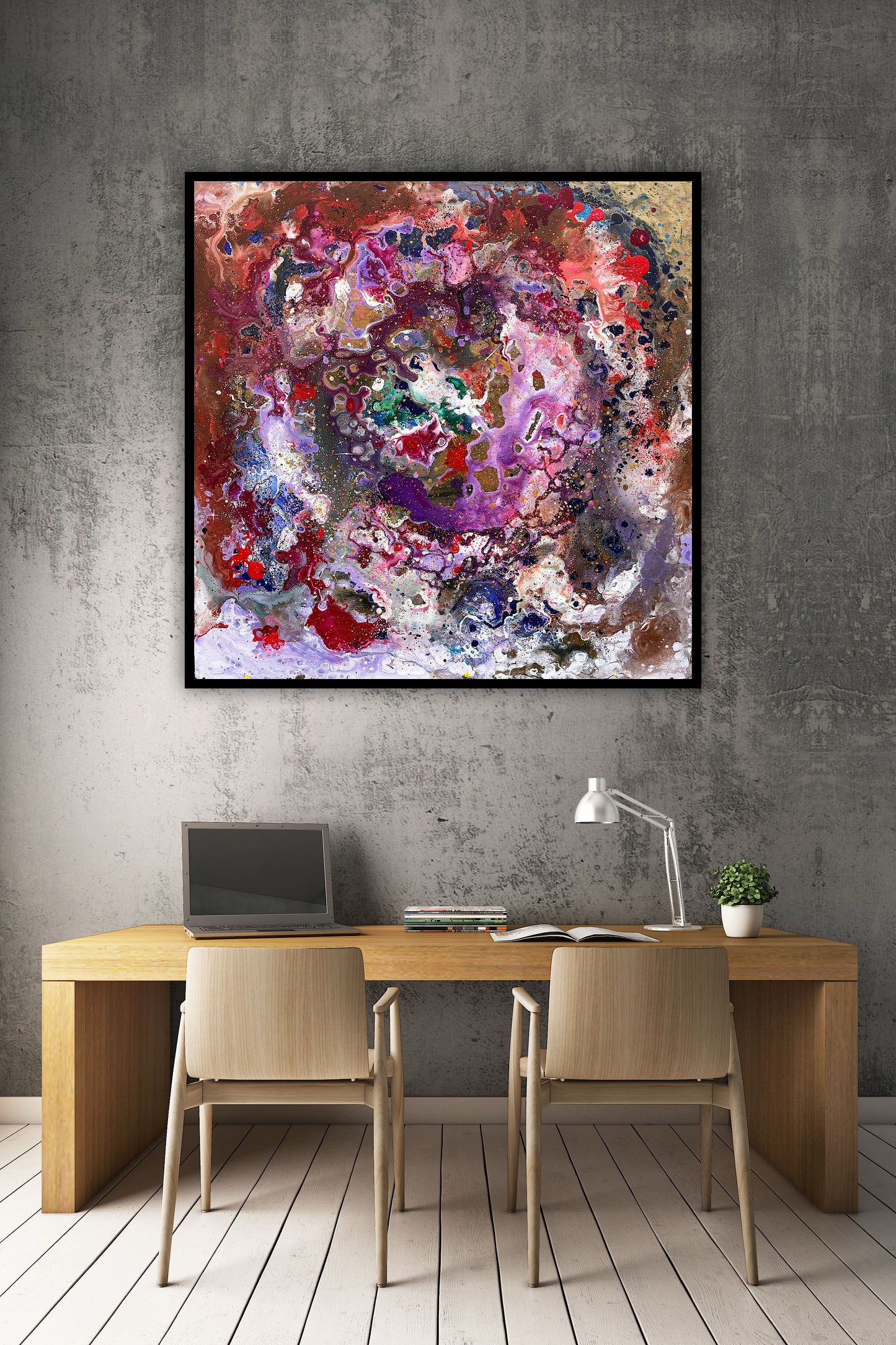 Reproducere artistica moderna – Lumea in detalii mici, print premium ideal pentru decoruri elegante.