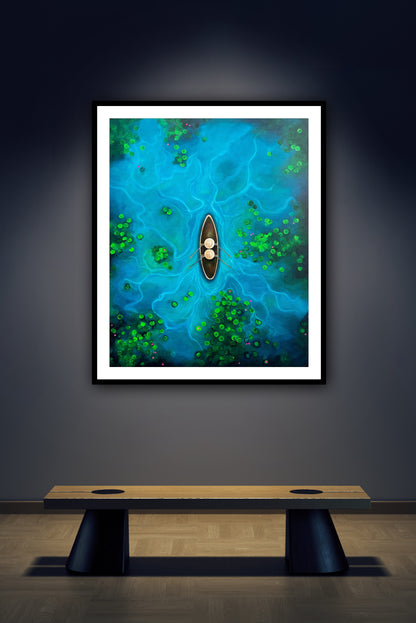 tablou decorativ modern Doar noi doi pe panza