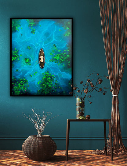 DOAR NOI DOI - Print canvas decorativ, artă modernă pentru sufragerie și dormitor