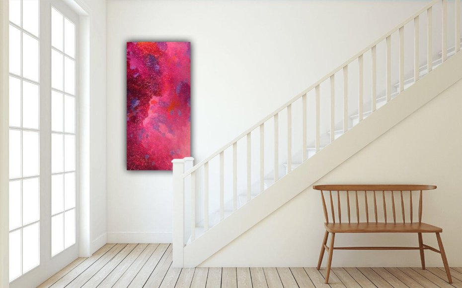 Arta moderna pe panza 3D – pictura originala abstracta cu textura si nuante intense.