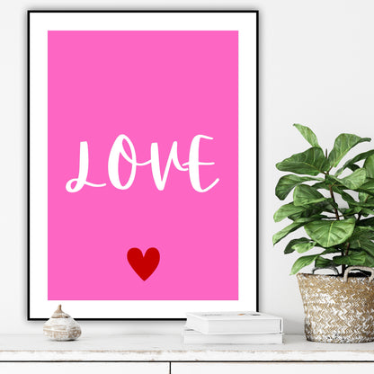Poster Love – decor artistic pe hartie premium, perfect pentru casa sau cadou