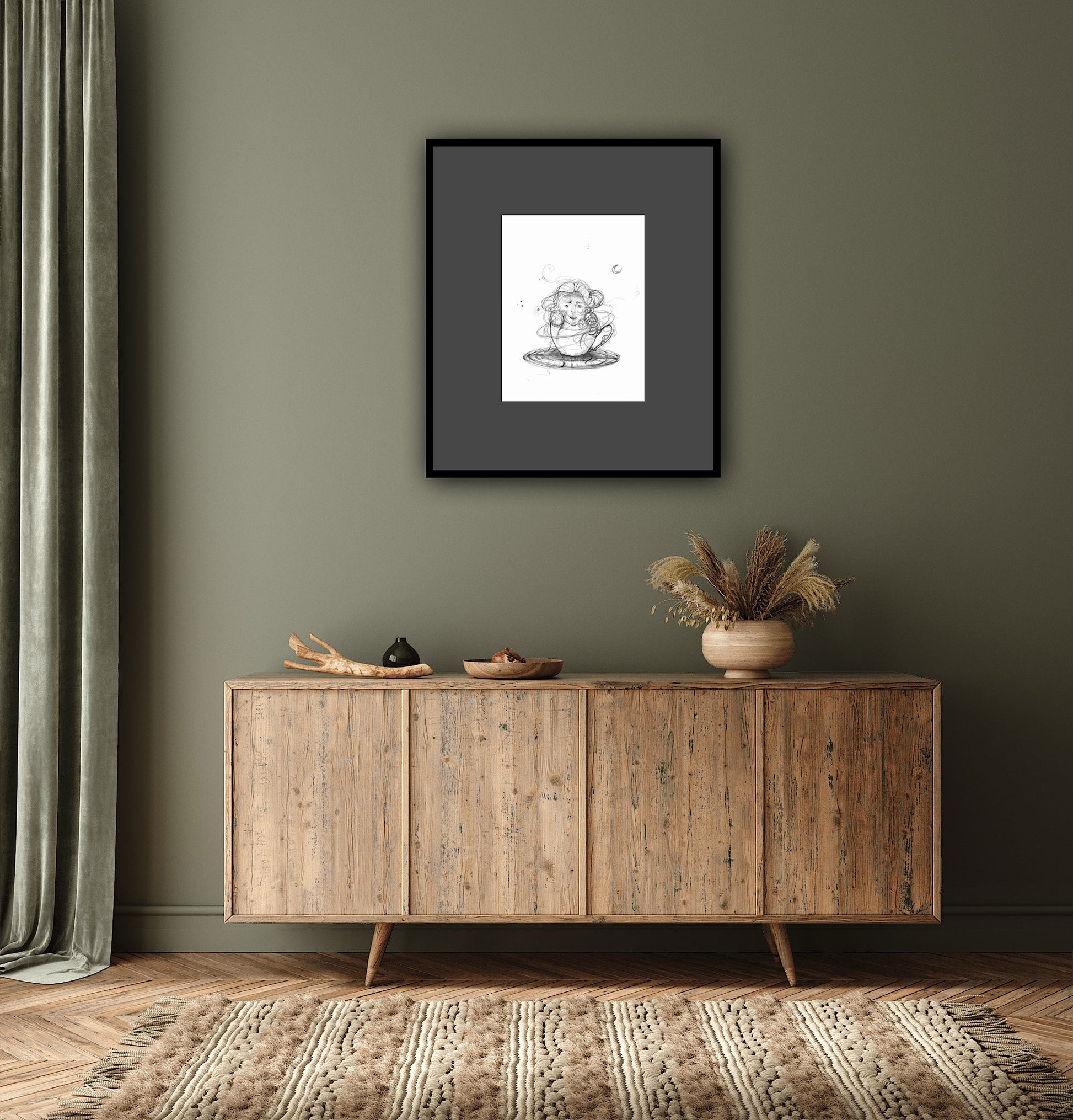 Print premium Visul, artă contemporană în stil minimalist, decor elegant pentru interior modern.
