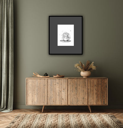 Print premium Visul, artă contemporană în stil minimalist, decor elegant pentru interior modern.