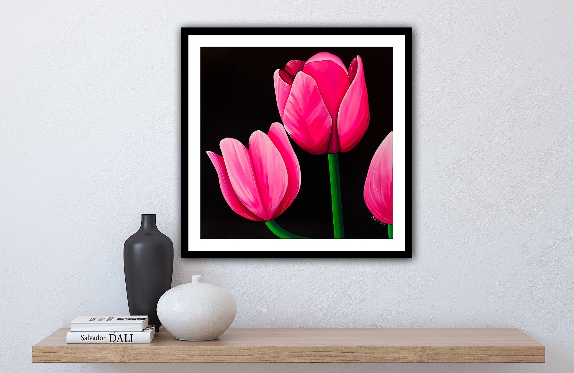 Lucrare decorativa Lalele, print artistic pe hartie, ideal pentru living, dormitor sau birou.