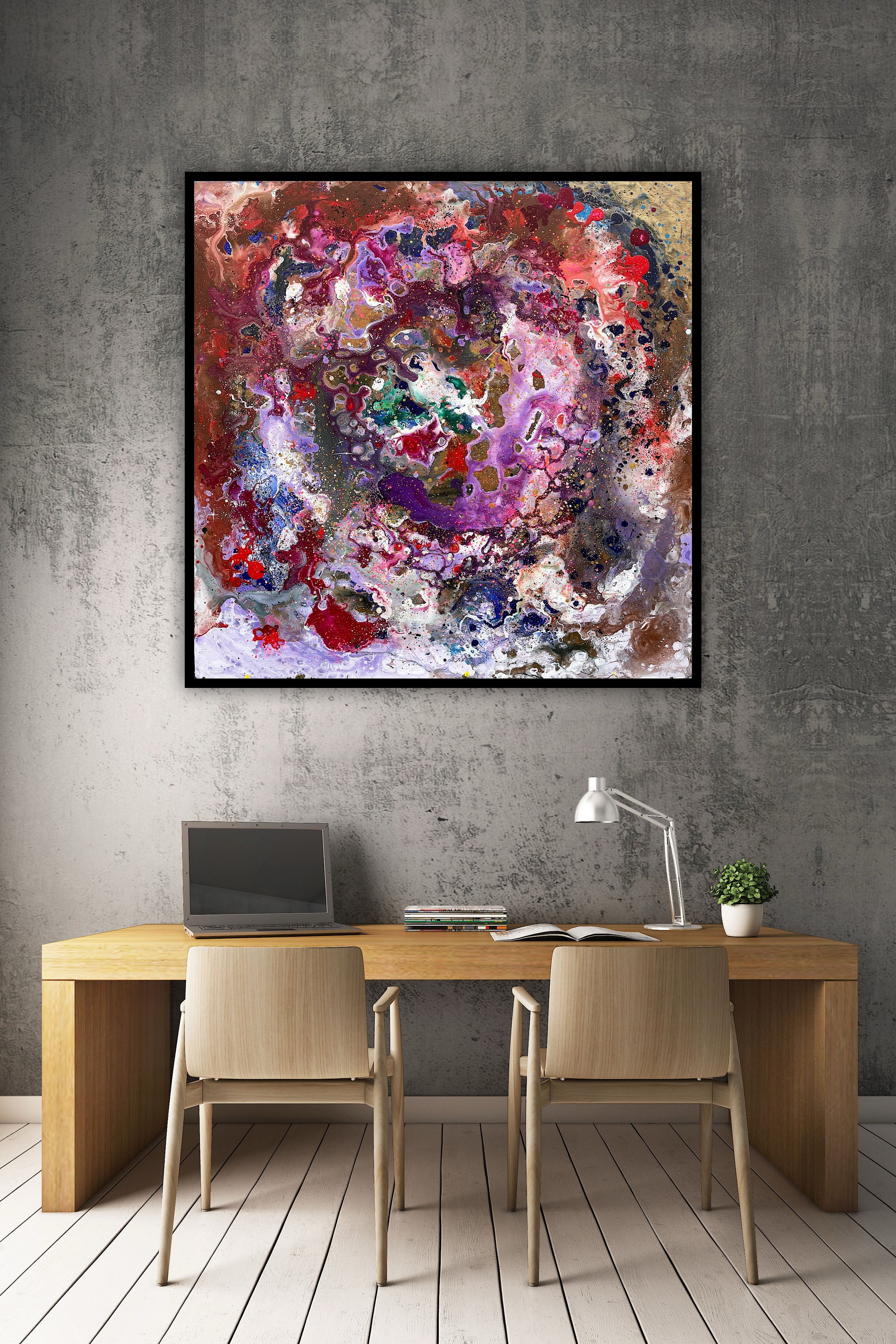 Reproducere artistica moderna – Lumea in detalii mici, print premium ideal pentru decoruri elegante.