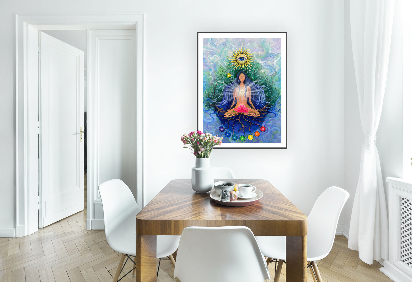 artă spirituală ideală pentru studio de yoga sau cameră de relaxare