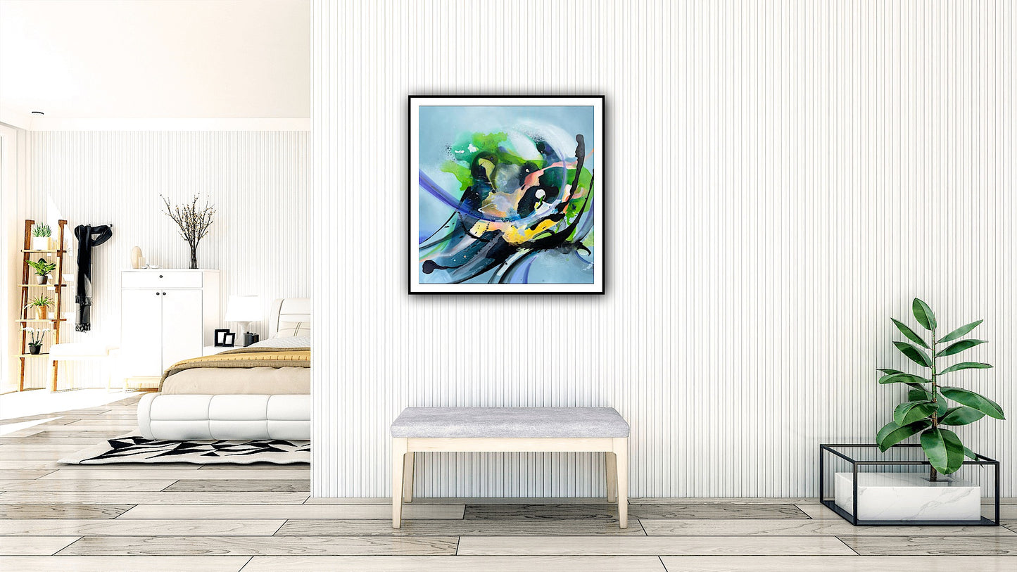 Reproducere artistica „Simfonie de primavara” – arta contemporana abstracta