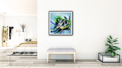 Reproducere artistica „Simfonie de primavara” – arta contemporana abstracta