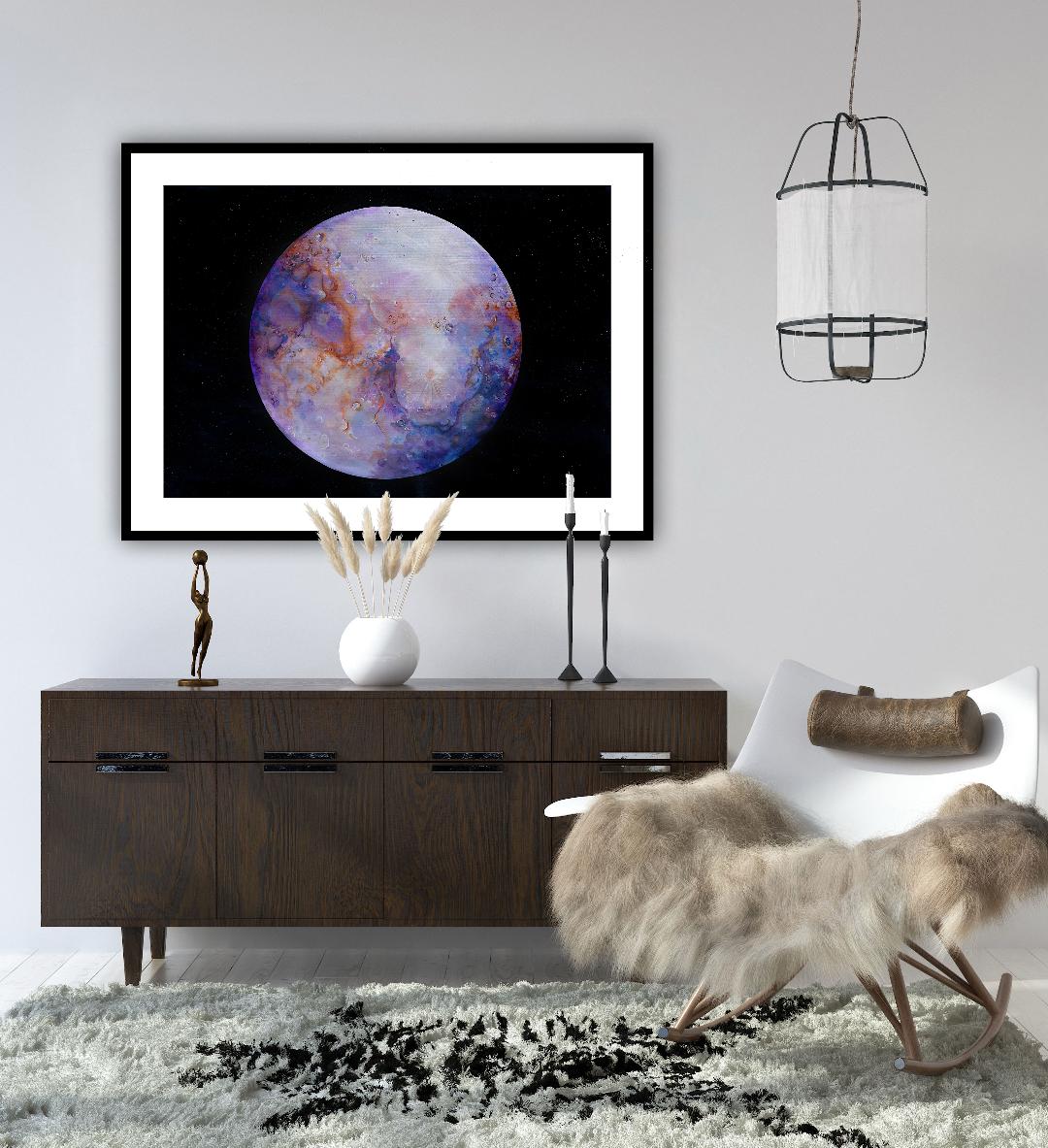 Artă decorativă cosmică, print premium cu efecte vizuale inspirate de univers
