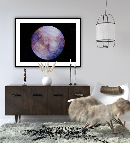 Artă decorativă cosmică, print premium cu efecte vizuale inspirate de univers