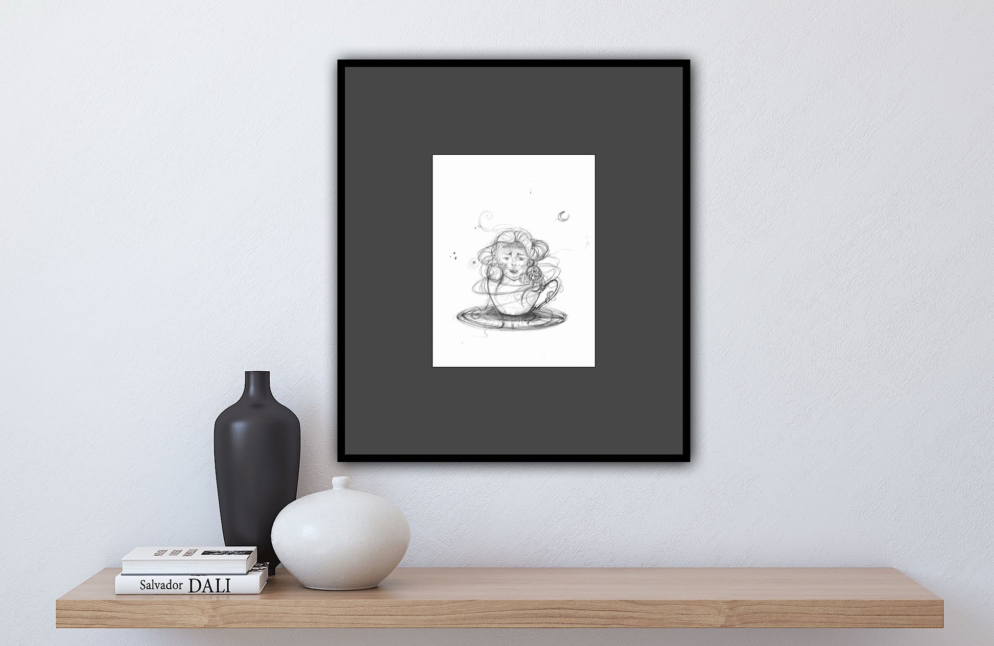 Grafică artistică Visul, print decorativ pe hârtie premium, potrivit pentru dormitor sau birou creativ.